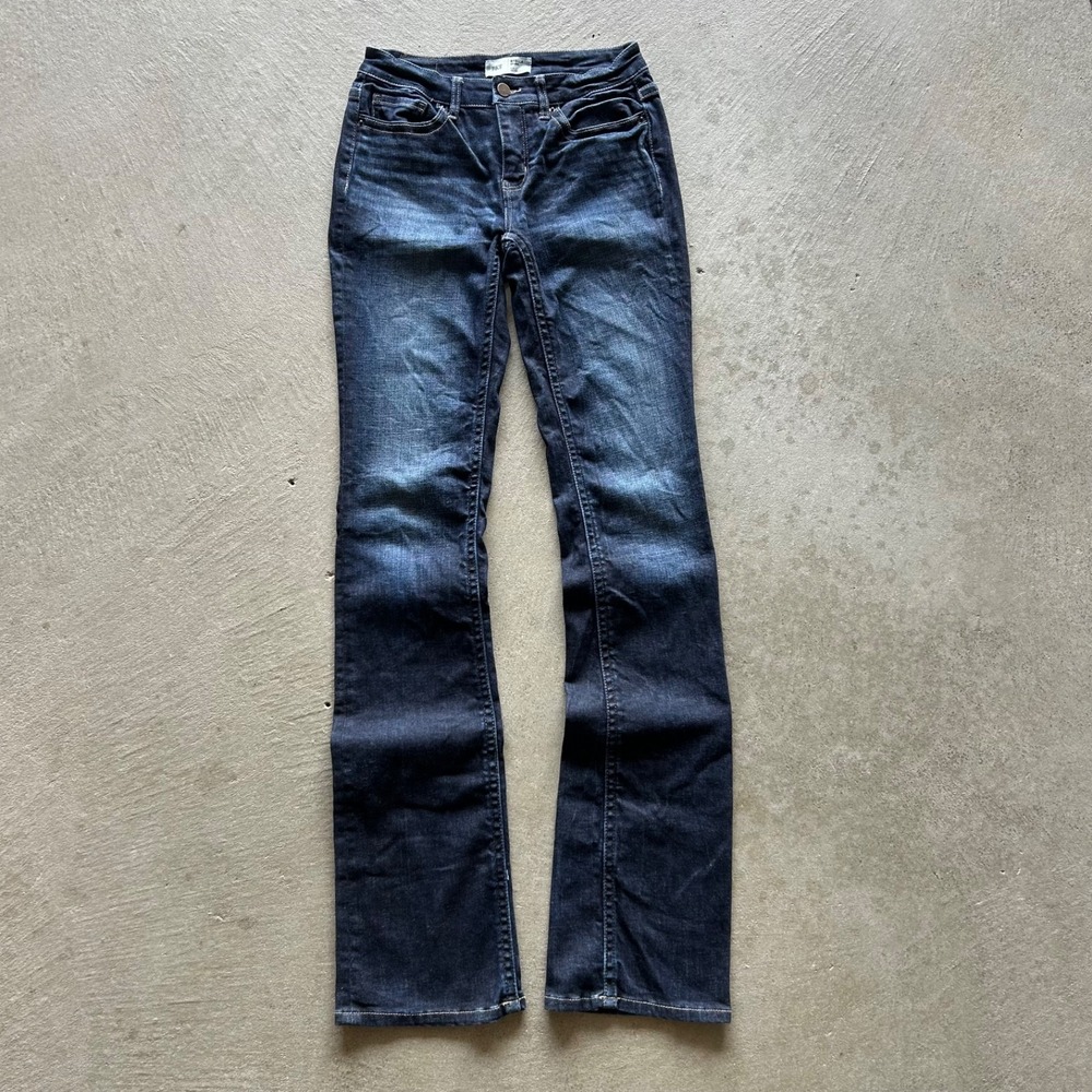 Vintage BKE Stella Bootcut Jeans Womens 27x37.5 Blue Dark Wash Mid Rise Tailored